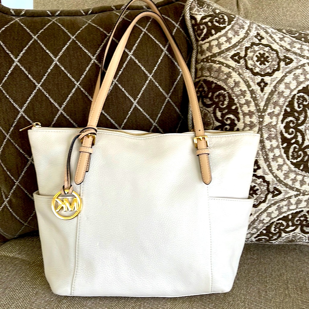 Michael Kors Cream Tote Bag